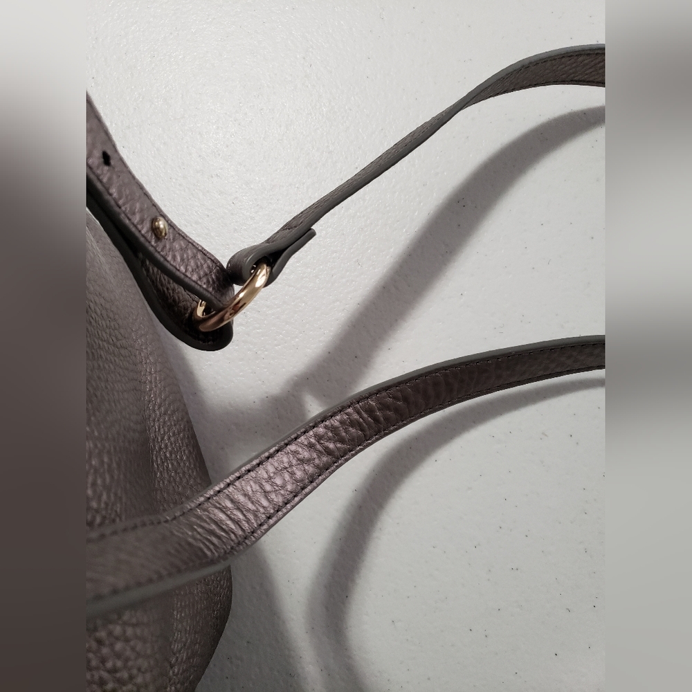 Cole Haan Farrah Crossbody Village Bag, In Pewter Peb… Gem